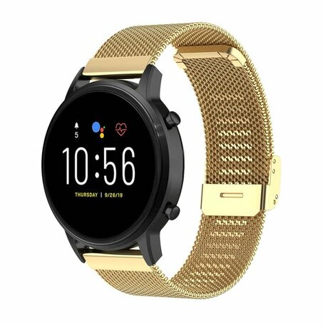 Samsung Galaxy Watch - 46mm / Samsung Gear S3 - Milanaise-Armband mit Schließe - Gold