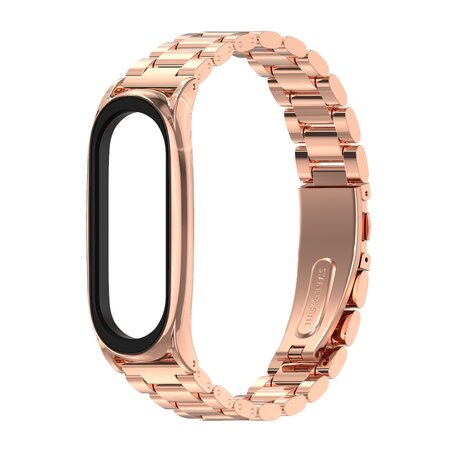 Metallgliederarmband für Xiaomi Mi Band 3/4/5/6/7 - Rose Gold