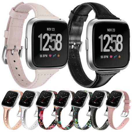 Fitbit Versa 1 / 2 & Lite Armband TPU Leder - Braun