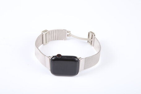 Milanaise-Armband mit faltbarem Magnetverschluss - Polarstern - Passend für Apple Watch 38mm / 40mm / 41mm