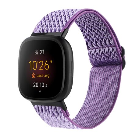 Fitbit Versa 3/4 & Sense 1/2 Nylon Laufband - Lila