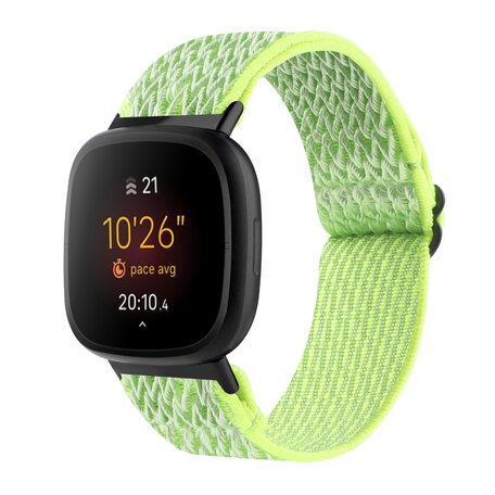 Fitbit Versa 3/4 & Sense 1/2 Nylon Laufband - Neongelb