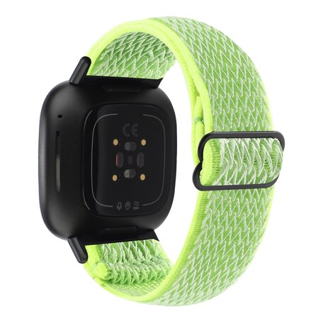 Fitbit Versa 3/4 & Sense 1/2 Nylon Laufband - Neongelb