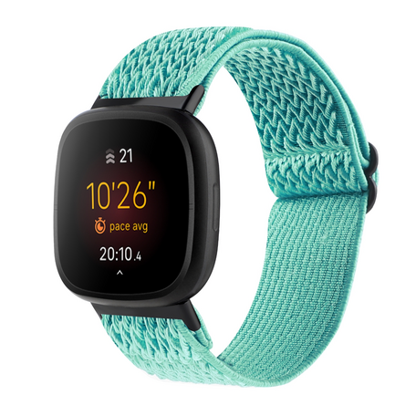 Fitbit Versa 3/4 & Sense 1/2 Nylon Laufband - Mintgrün