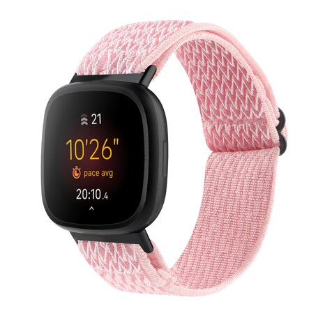 Fitbit Versa 3/4 & Sense 1/2 Nylon Laufband - Pink