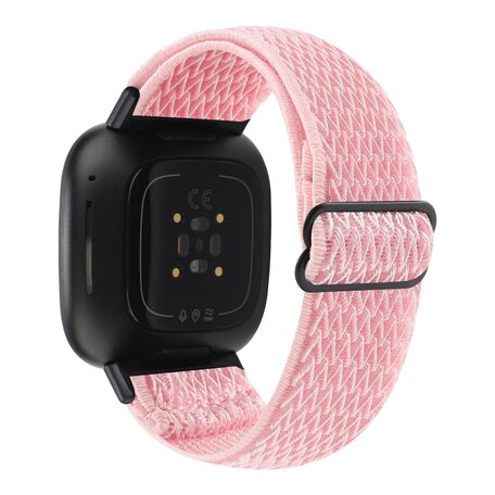 Fitbit Versa 3/4 & Sense 1/2 Nylon Laufband - Pink