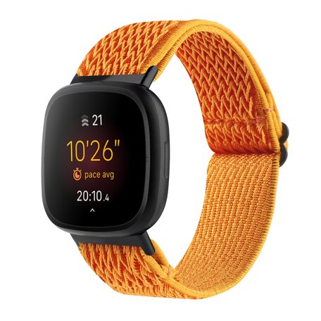 Fitbit Versa 3/4 & Sense 1/2 Nylon Laufband - Orange