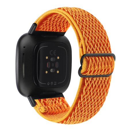 Fitbit Versa 3/4 & Sense 1/2 Nylon Laufband - Orange