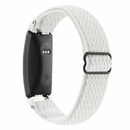 FitBit Inspire 2 Elastisches Solo-Schleifen-Nylonband - Weiß