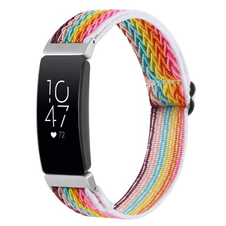 FitBit Inspire 2 Elastisches Solo-Schleifen-Nylonband - Multicolour