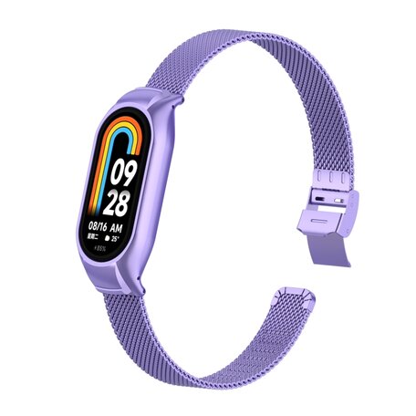 Milanaise Band mit Gehäuse - Flieder - Xiaomi Smart band 8