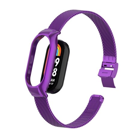 Milanaise Band mit Gehäuse - Lila - Xiaomi Smart band 8