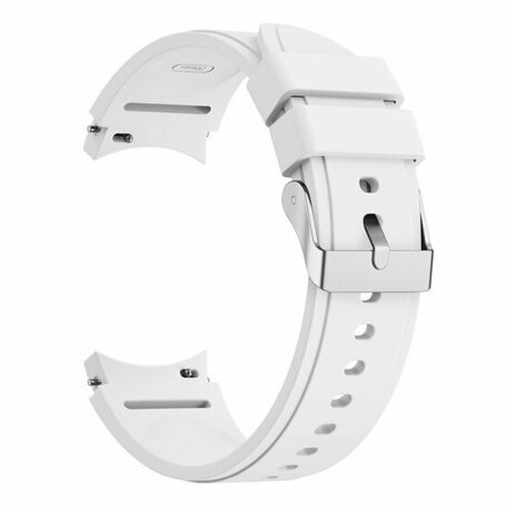 Silikon-Sportband - Weiß - Samsung Galaxy Watch 6 - 40mm & 44mm