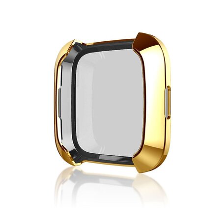 Fitbit Versa 1 weiche TPU-Hülle (vollständig geschützt) - Gold