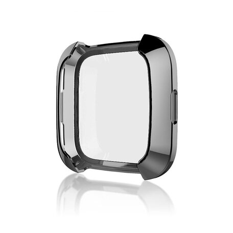 Fitbit Versa 1 weiche TPU-Hülle (vollständig geschützt) - Schwarz