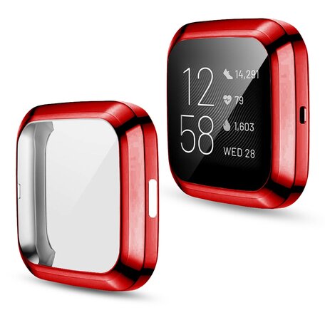 Fitbit Versa 2 Soft TPU Fall (vollständig geschützt) - Rot