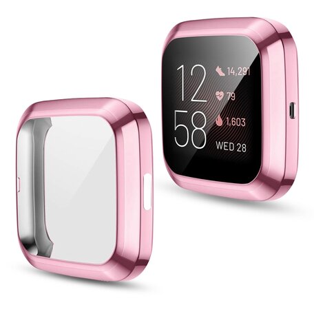 Fitbit Versa 2 Soft TPU Fall (vollständig geschützt) - Rosa