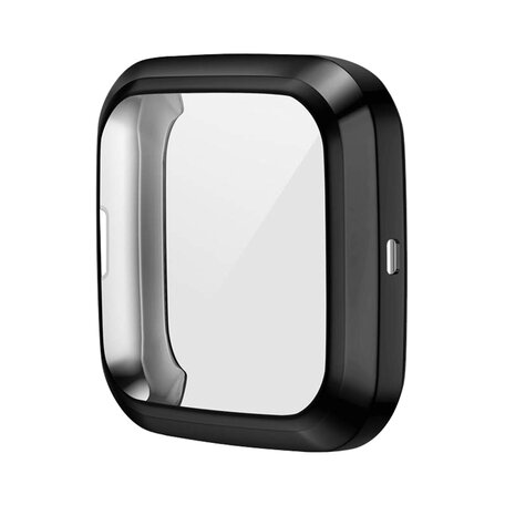 Fitbit Versa 2 Soft TPU Fall (vollständig geschützt) - Schwarz