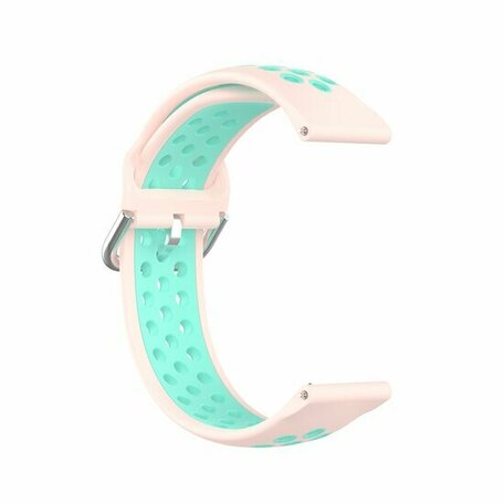 Garmin Vivoactive 5 / Vivoactive 3 - Silikon-Sportband mit Schnalle - Pink + Türkis