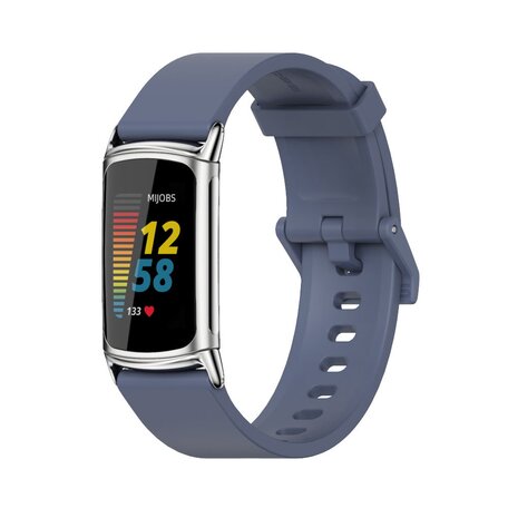 FitBit Charge 5 & 6 Extra weiches Silikonband - Blau