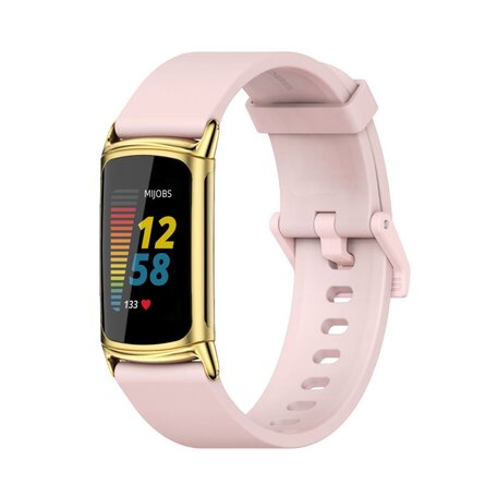 FitBit Charge 5 & 6 Extra weiches Silikonband - Rosa