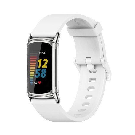 FitBit Charge 5 & 6 Extra weiches Silikonband - Weiß