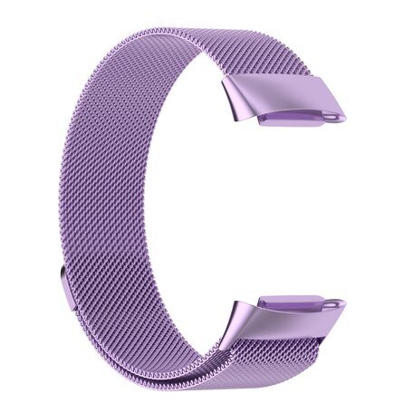 Milanaise-Armband - Lila - Geeignet für FitBit Charge 5 & 6