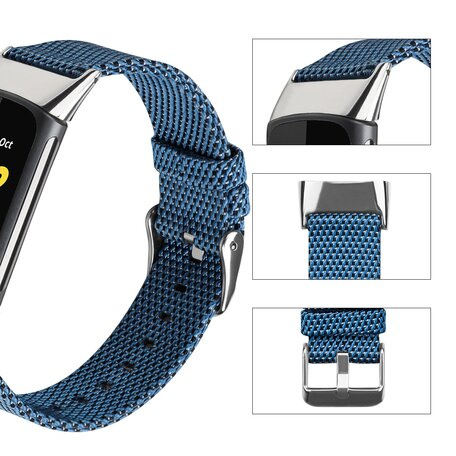 Fitbit Charge 5 & 6 Nylonband - Blau