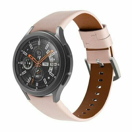 Lederarmband - Hellrosa - Samsung Galaxy Watch 6 Classic - 47mm & 43mm