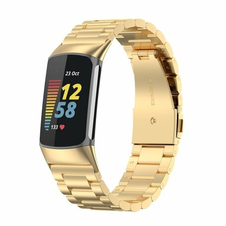 Metallband - gold - Geeignet für FitBit Charge 5 & 6