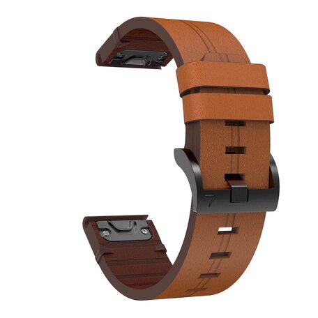 Lederband - Braun - Garmin Fenix 7S / 6S / 5S & Instinct 2s