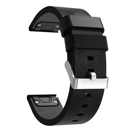 Lederband - Schwarz - Garmin Fenix 7X / 6X / 5X