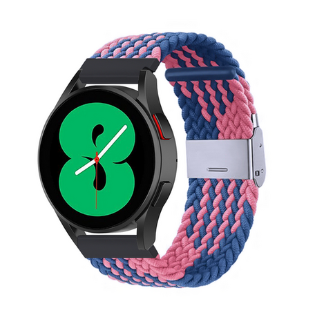 Samsung Galaxy Watch 3 - 45mm - Geflochtenes Armband - Blau/Rosa