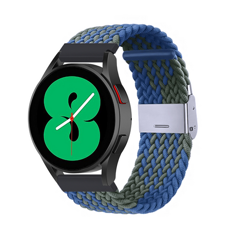 Samsung Galaxy Watch 3 - 45mm - Geflochtenes Armband - Grün / blau