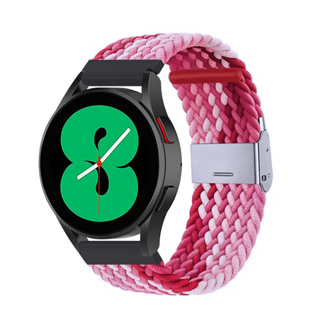 Samsung Galaxy Watch 3 - 45mm - Geflochtenes Armband - Rosa marmoriert