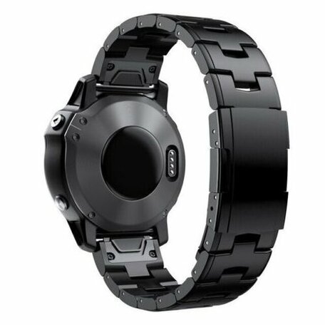 Titanium Gliederarmband - Schwarz - Garmin Fenix 7 / 6 / 5