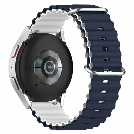 Huawei Watch GT 3 pro - 43mm - Ocean Style Armband - Dunkelblau / Weiß