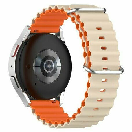 Huawei Watch GT 3 pro - 43mm - Ocean Style Armband - Beige / orange
