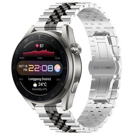 Huawei Watch GT 3 pro - 43mm - Stahlband - Silber / schwarz