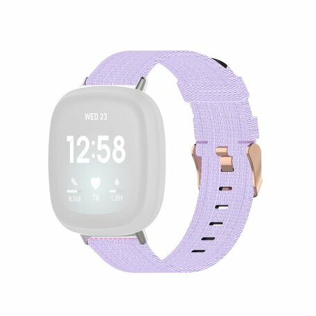 Fitbit Versa 3/4 & Sense 1/2 Segeltuchband - Flieder