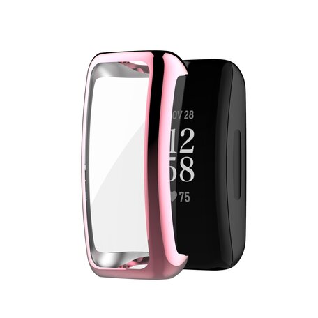 Fitbit Inspire 2 TPU-Hülle (vollständig geschützt) - Rosa