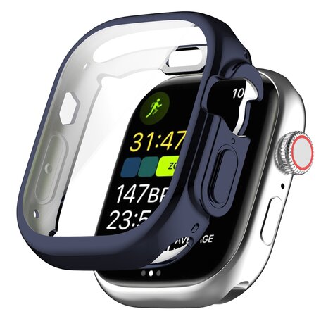 Apple Watch Ultra TPU-Hülle - Vollständig geschützt - Dunkelblau - Geeignet für Apple Watch 49mm (Ultra)