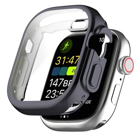 Apple Watch Ultra TPU Hülle - Vollständig geschützt - Space Grau - Geeignet für Apple Watch 49mm (Ultra)