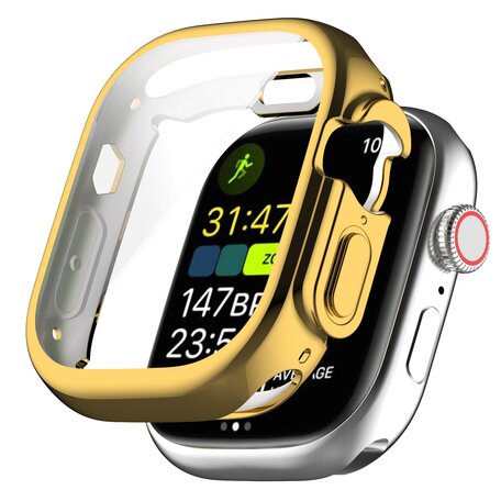 Apple Watch Ultra TPU-Hülle - Vollständig geschützt - Gold - Geeignet für Apple Watch 49mm (Ultra)
