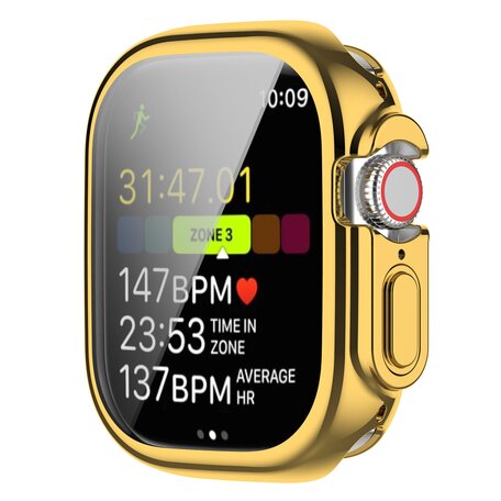 Apple Watch Ultra TPU-Hülle - Vollständig geschützt - Gold - Geeignet für Apple Watch 49mm (Ultra)