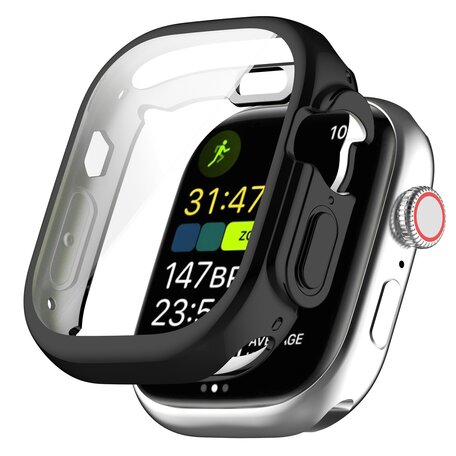 Apple Watch Ultra TPU Gehäuse - Vollständig geschützt - Schwarz - Geeignet für Apple Watch 49mm