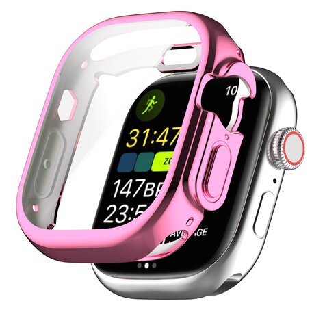 Apple Watch Ultra TPU Gehäuse - Vollständig geschützt - Pink - Geeignet für Apple Watch 49mm