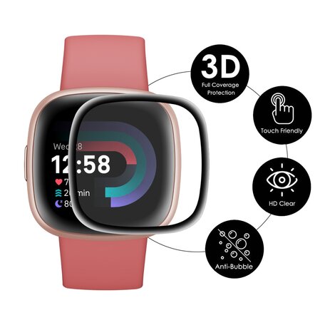 Displayschutzfolie - Fitbit Versa 4 / Sense 2