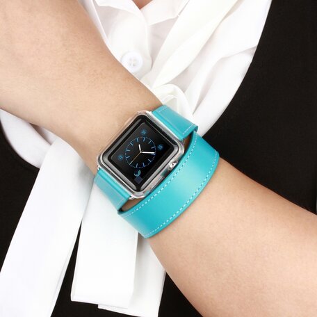 Kakapi Double Strap Armband - Türkis - Geeignet für Apple Watch 42mm / 44mm / 45mm / 49mm