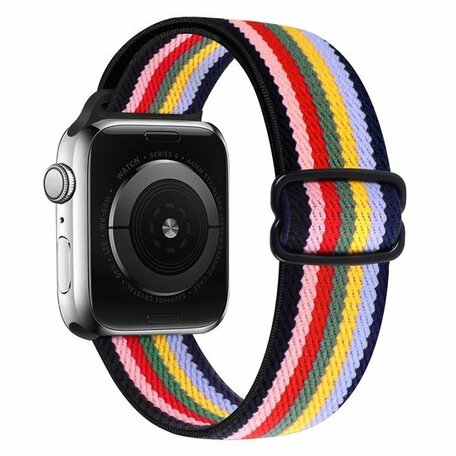 Solo Loop Nylonband - Mehrfarbig - Geeignet für Apple Watch 38mm / 40mm / 41mm / 42mm